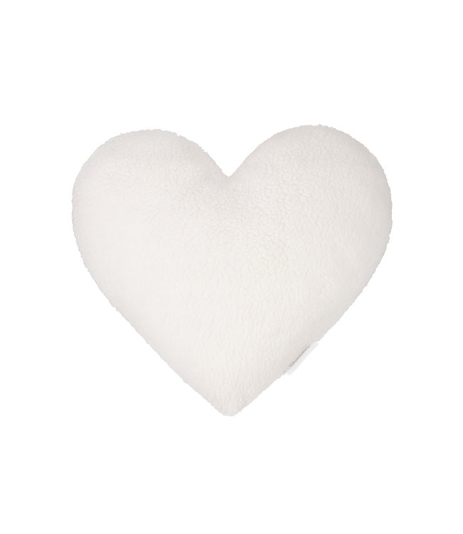 Cotton & Sweets Cotton & Sweets - Sheepskin heart pillow - Vanilla