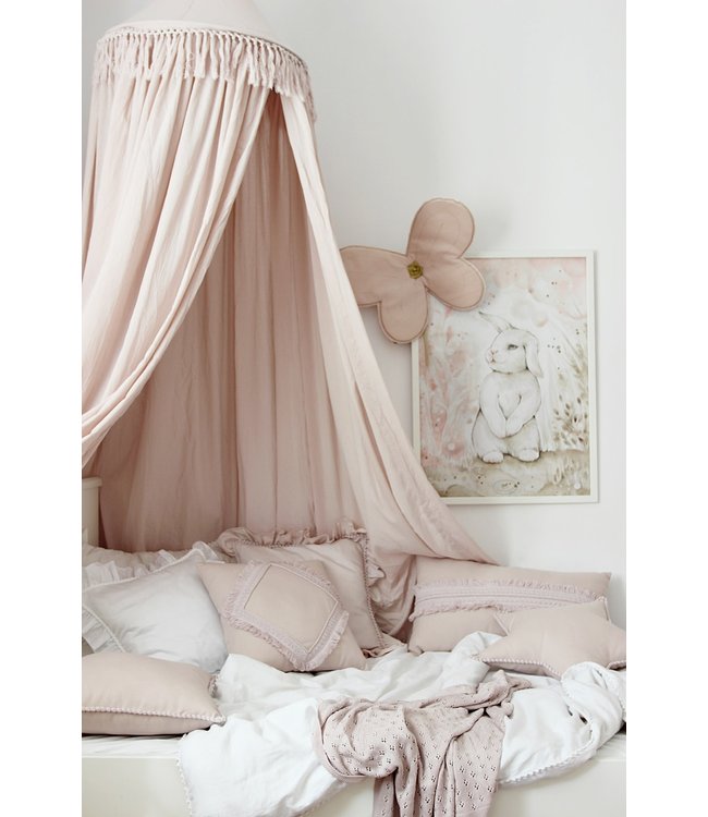 Cotton & Sweets Cotton & Sweets - Boho Canopy Fringe - Powder pink