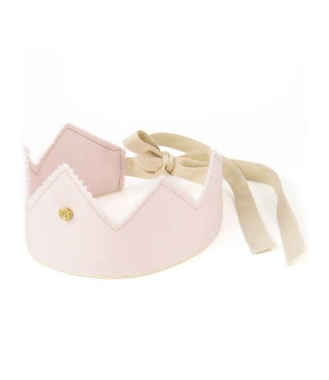 Cotton & Sweets Cotton & Sweets - Party Crown  Gold - Powder pink