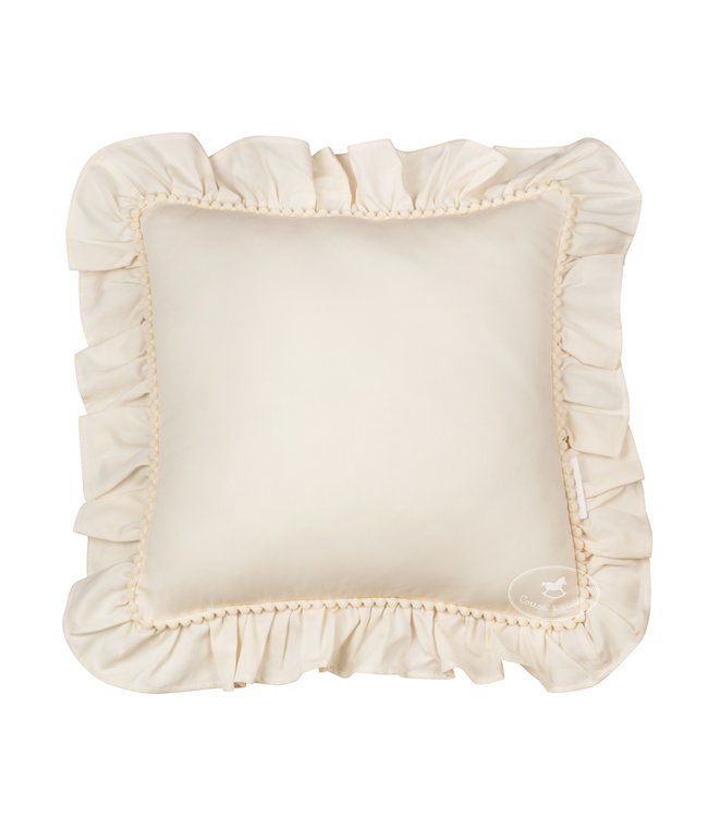 Cotton & Sweets Cotton & Sweets - Pillow with ruffles and bubbles Boho - Vanilla