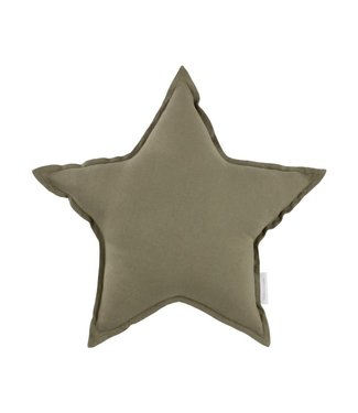 Cotton & Sweets Cotton & Sweets - Star pillow Pure Nature Olive