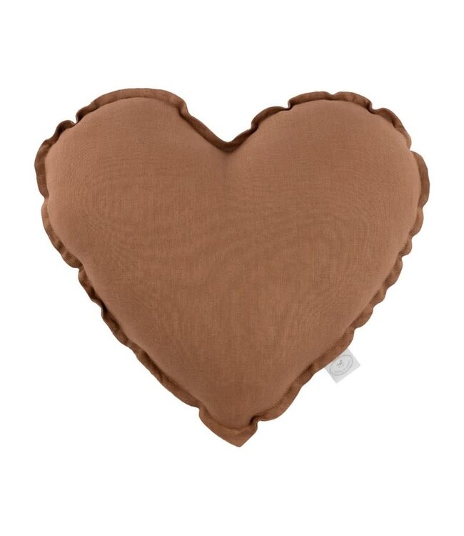 Cotton & Sweets Cotton & Sweets - Heart pillow - Chocolate