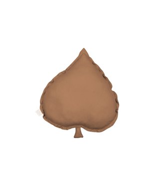 Cotton & Sweets Cotton & Sweets - Linden leaf pillow - Chocolate