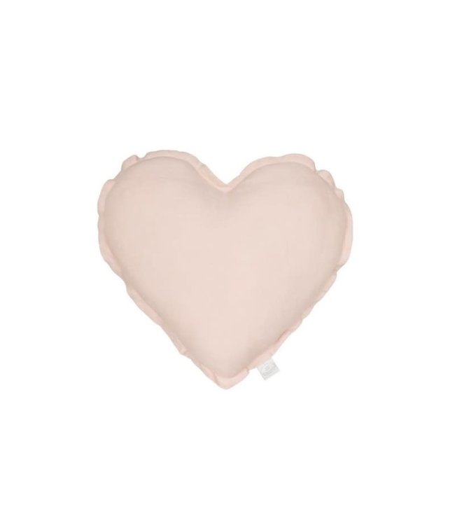 Cotton & Sweets Cotton & Sweets - MINI Heart pillow - Powder pink