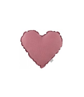 Cotton & Sweets Cotton & Sweets - MINI Heart pillow Pure Nature Blush