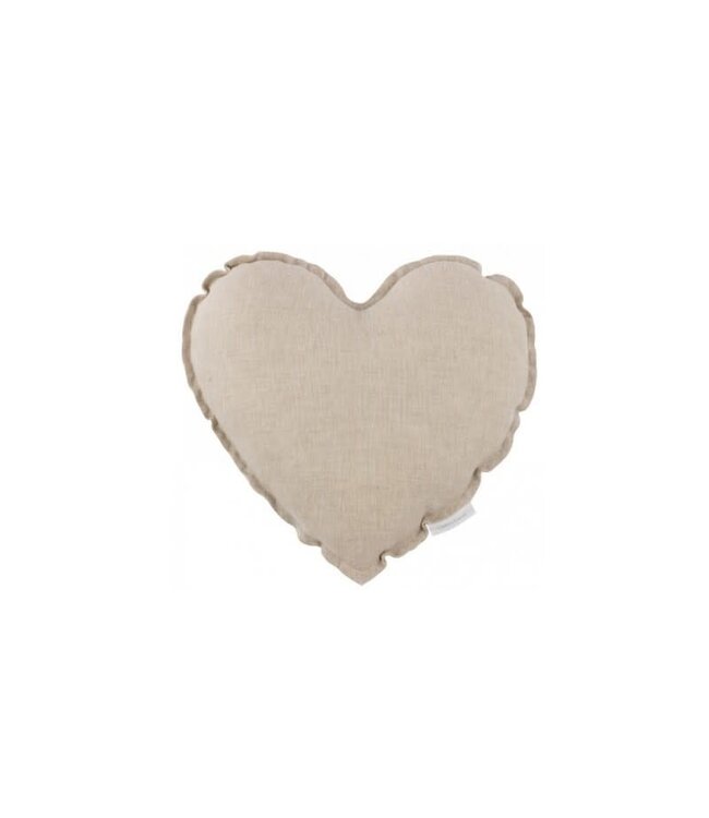 Cotton & Sweets Cotton & Sweets - MINI Heart pillow - Natural