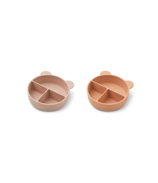 Liewood Liewood - Connie divider bowl 2-pack - rose mix