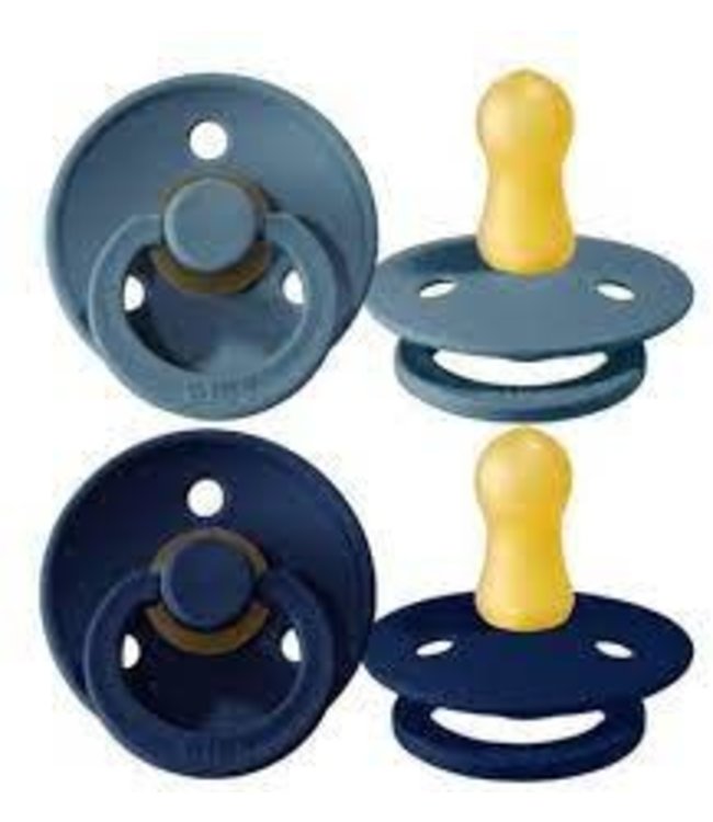 Bibs Bibs - Fopspeen Natuurrubber - Blister Deep Space / Petrol - T1