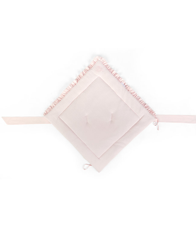 Theophile & Patachou Theophile & Patachou - Doopdeken voetenzak 75x75cm - gewafeld Roze