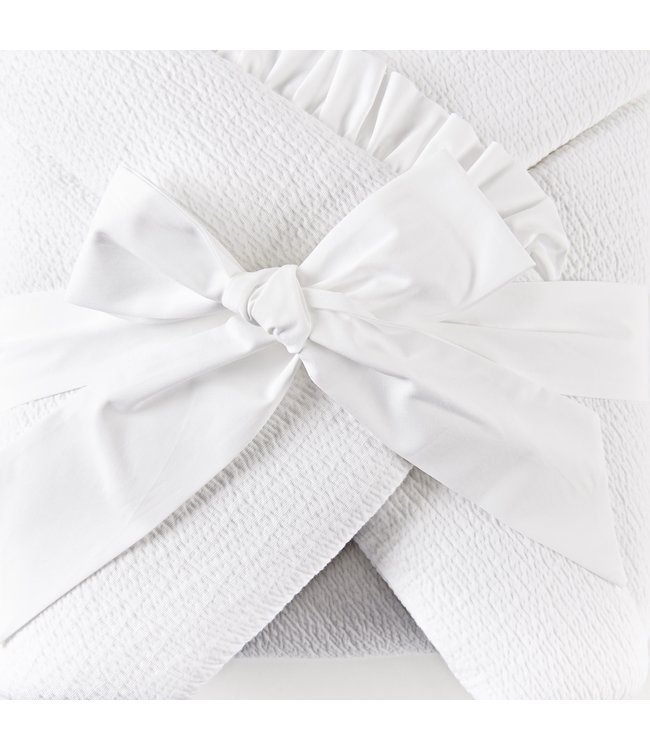 Theophile & Patachou Theophile & Patachou - Doopdeken voetenzak 75x75cm - gewafeld Wit