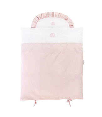 Theophile & Patachou Theophile & Patachou - Donsovertrek wieg 80x80cm + sloop Roze