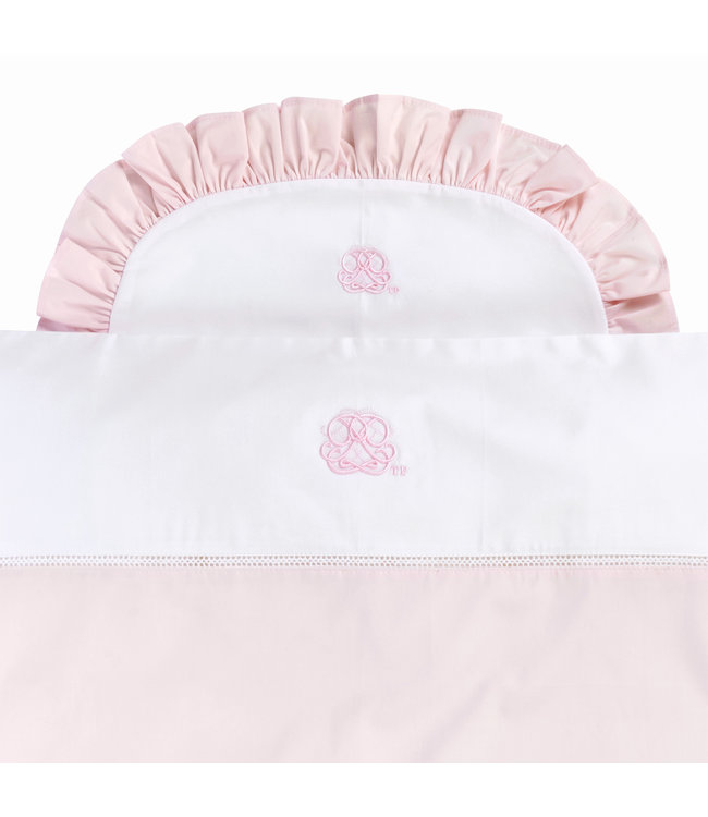 Theophile & Patachou Theophile & Patachou - Donsovertrek wieg 80x80cm + sloop Roze