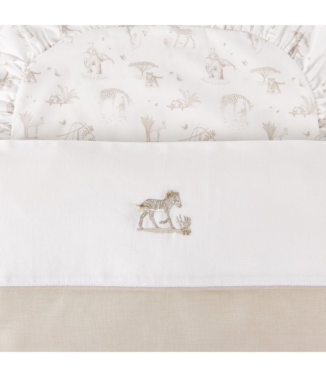 Theophile & Patachou Theophile & Patachou - Donsovertrek wieg 80x80cm + sloop Camel Safari