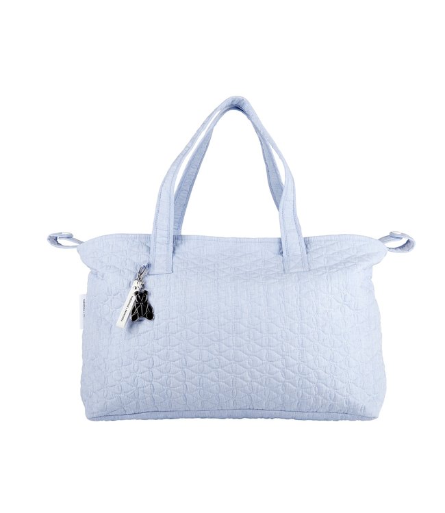 Theophile & Patachou Theophile & Patachou - Verzorgingstas + waskussen - Gewatteerd Lichtblauw