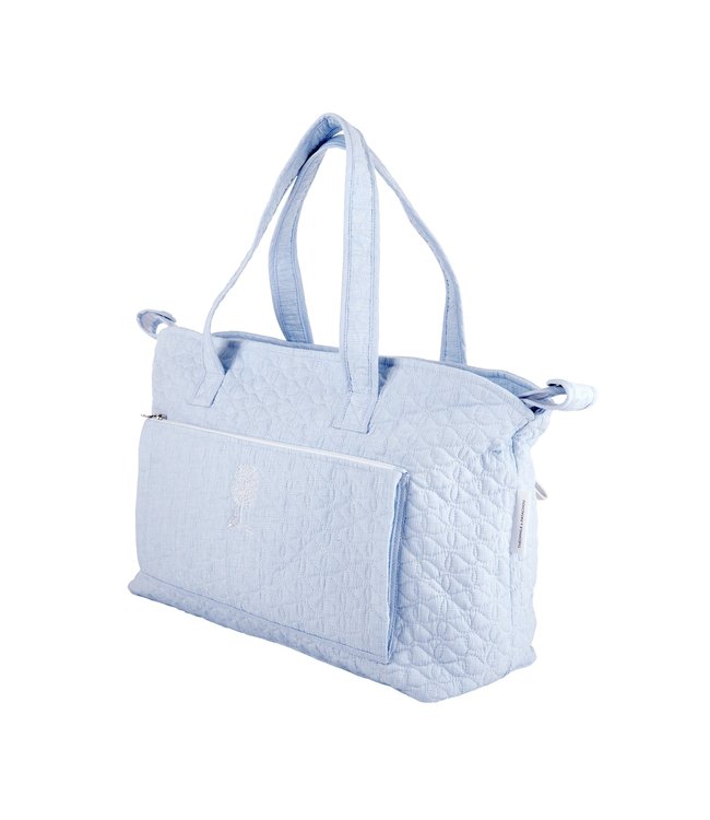 Theophile & Patachou Theophile & Patachou - Verzorgingstas + waskussen - Gewatteerd Lichtblauw