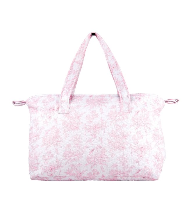 Theophile & Patachou Theophile & Patachou - Verzorgingstas + waskussen - Gewatteerd Roze geprint