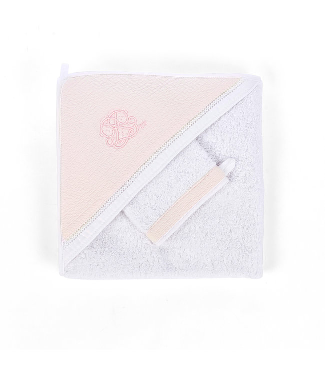 Theophile & Patachou Theophile & Patachou - Kaphanddoek + washandje Roze