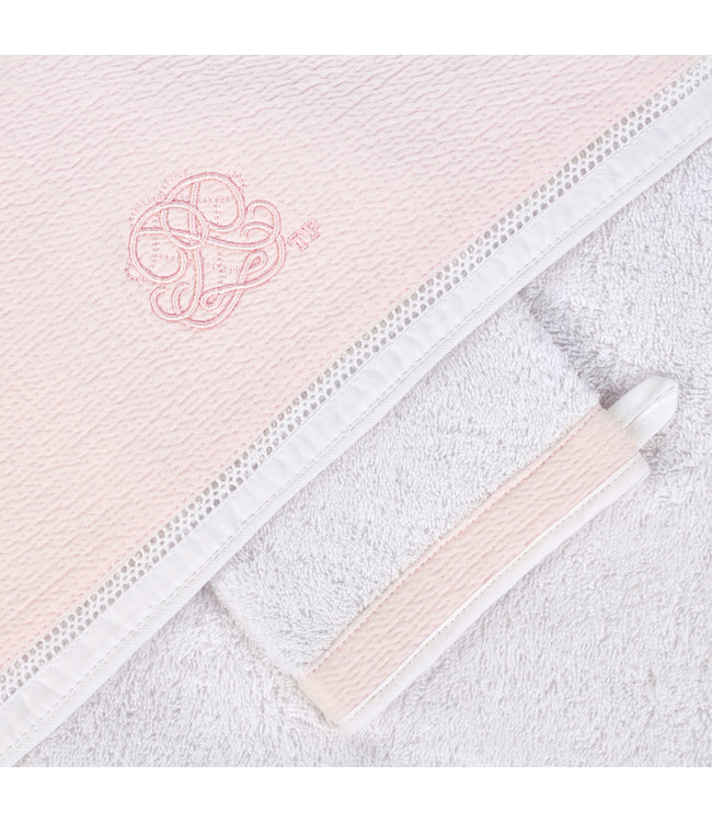 Theophile & Patachou Theophile & Patachou - Kaphanddoek + washandje Roze