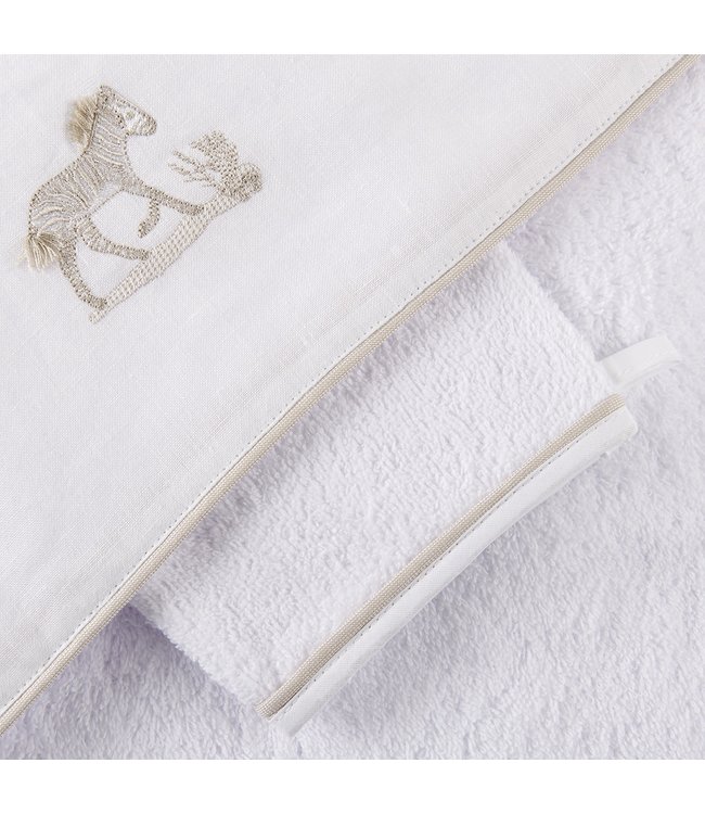 Theophile & Patachou Theophile & Patachou - Kaphanddoek + washandje Wit