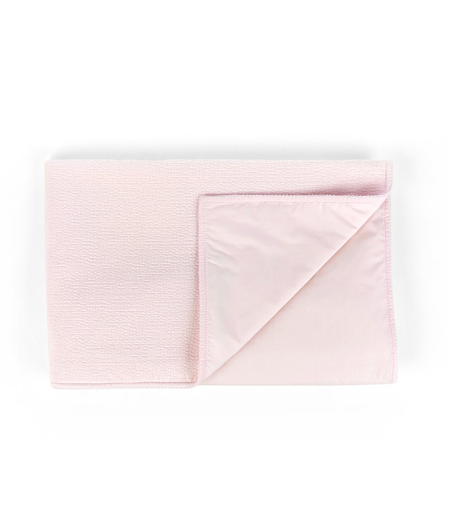 Theophile & Patachou Theophile & Patachou - Doopdeken 100x135cm - Gewafeld Roze