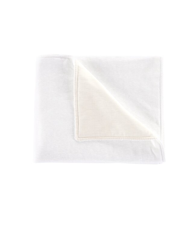 Theophile & Patachou Theophile & Patachou - Doopdeken 100x135cm - Jersey Wit