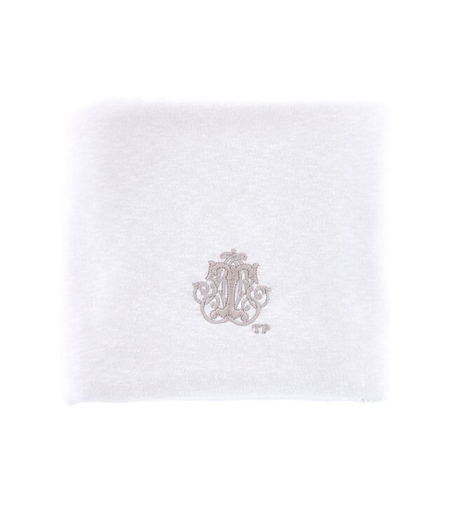 Theophile & Patachou Theophile & Patachou - Doopdeken 100x135cm - Jersey Wit