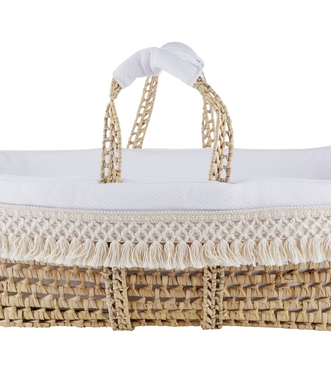 Theophile & Patachou Theophile & Patachou - Rieten reiswieg + Aankleding natureel franjes