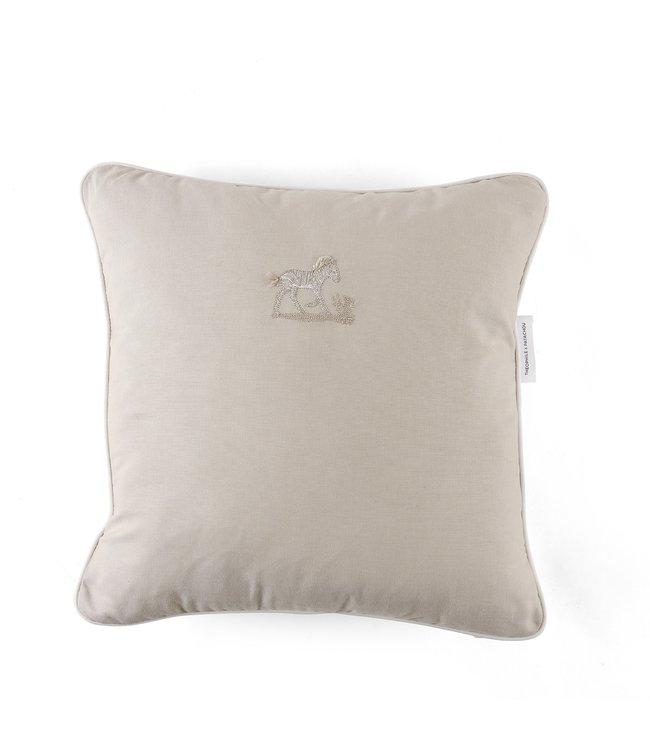 Theophile & Patachou Theophile & Patachou - Kussen geborduurd Camel Safari