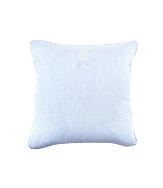 Theophile & Patachou Theophile & Patachou - Kussen geborduurd Lichtblauw