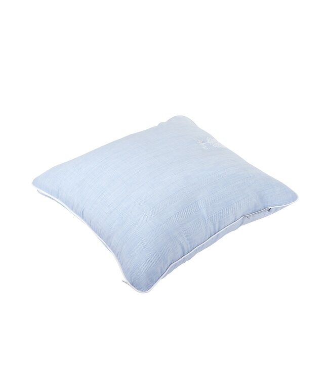 Theophile & Patachou Theophile & Patachou - Kussen geborduurd Lichtblauw