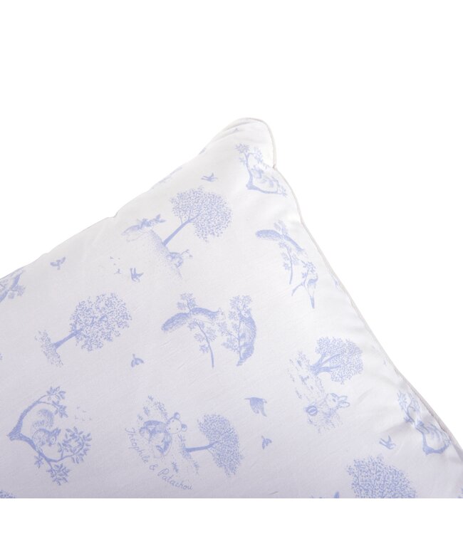 Theophile & Patachou Theophile & Patachou - Kussen - Geprint katoen Lichtblauw geprint