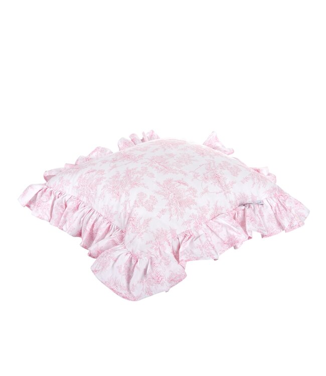 Theophile & Patachou Theophile & Patachou - Kussen volant geprint Roze geprint