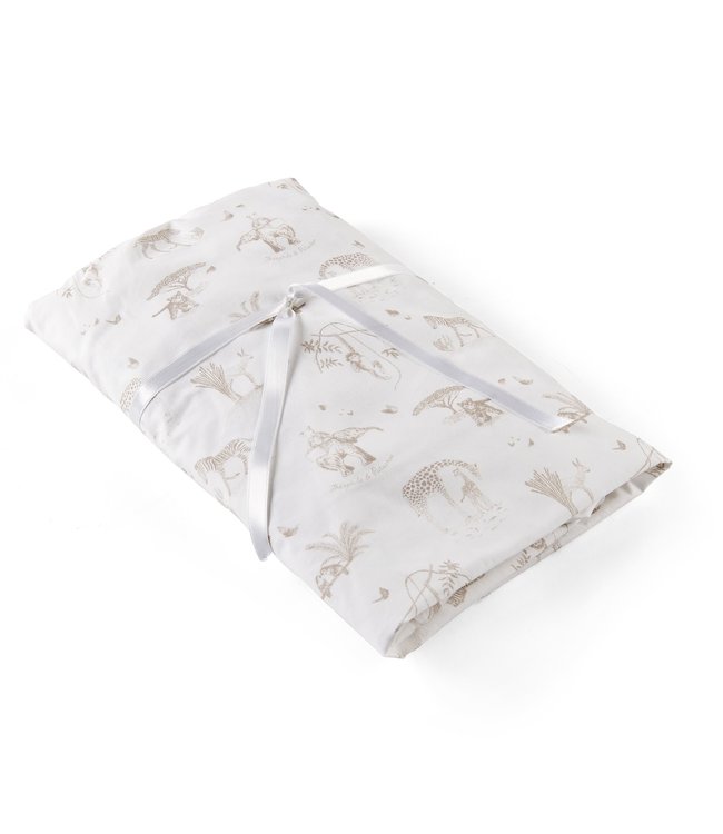 Theophile & Patachou Theophile & Patachou - Hoeslaken bed 60x120cm - geprint Camel Safari print