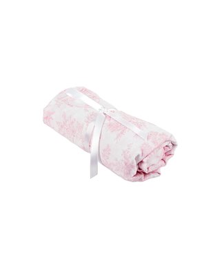 Theophile & Patachou Theophile & Patachou - Hoeslaken bed 60x120cm Roze geprint