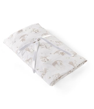 Theophile & Patachou Theophile & Patachou - Hoeslaken bed - Bedrukt - 70x140cm Camel Safari print