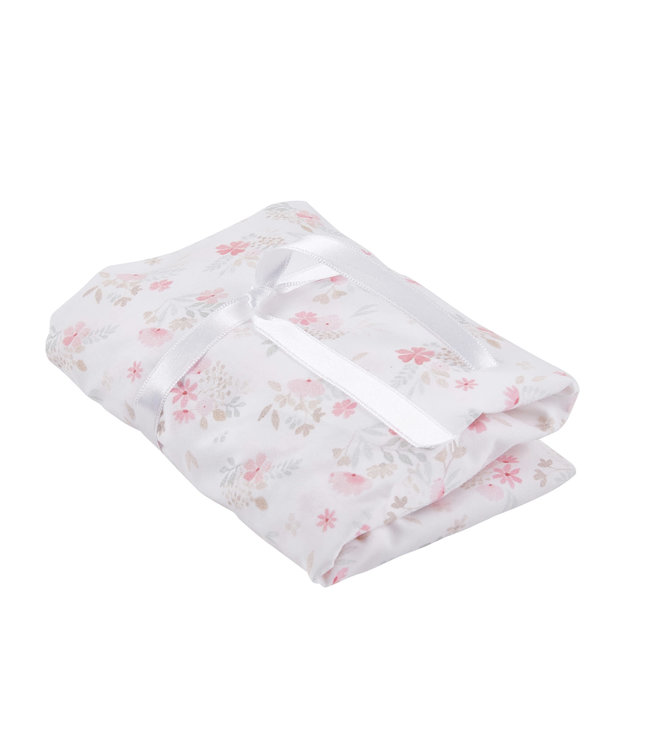 Theophile & Patachou Theophile & Patachou - Hoeslaken reiswieg - Bedrukt Roze bloemen