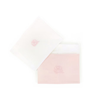 Theophile & Patachou Theophile & Patachou - Laken bed 105x170cm + sloop Roze