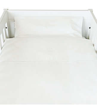 Theophile & Patachou Theophile & Patachou - Donsovertrek bed 100x135cm  + sloop - katoen Wit