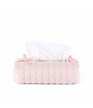 Theophile & Patachou Theophile & Patachou - Hoes voor kleenex-doos - Gewafeld Roze