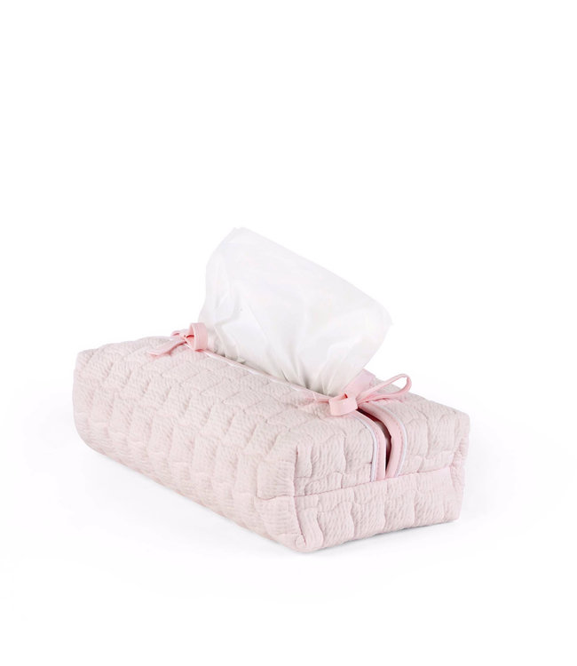 Theophile & Patachou Theophile & Patachou - Hoes voor kleenex-doos - Gewafeld Roze