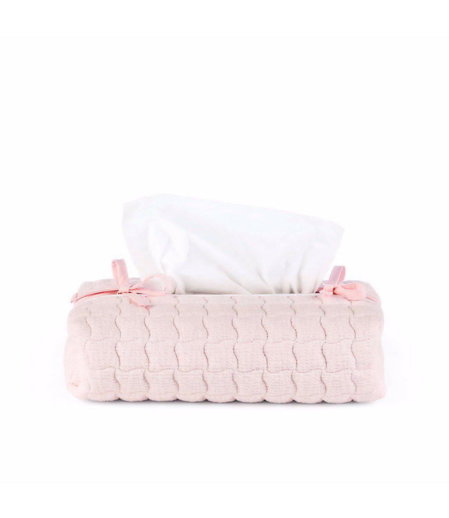Theophile & Patachou Theophile & Patachou - Hoes voor kleenex-doos - Gewafeld Roze