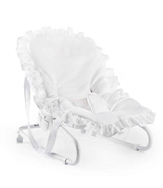 Theophile & Patachou Theophile & Patachou - Relaxhoes + volant - Gewafeld Wit