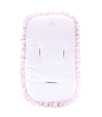 Theophile & Patachou Theophile & Patachou - Relaxhoes + volant - Gewafeld wit/roze