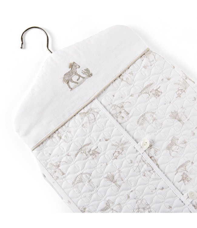 Theophile & Patachou Theophile & Patachou - Luierzak model kleerhanger - Gedrukt Camel Safari print