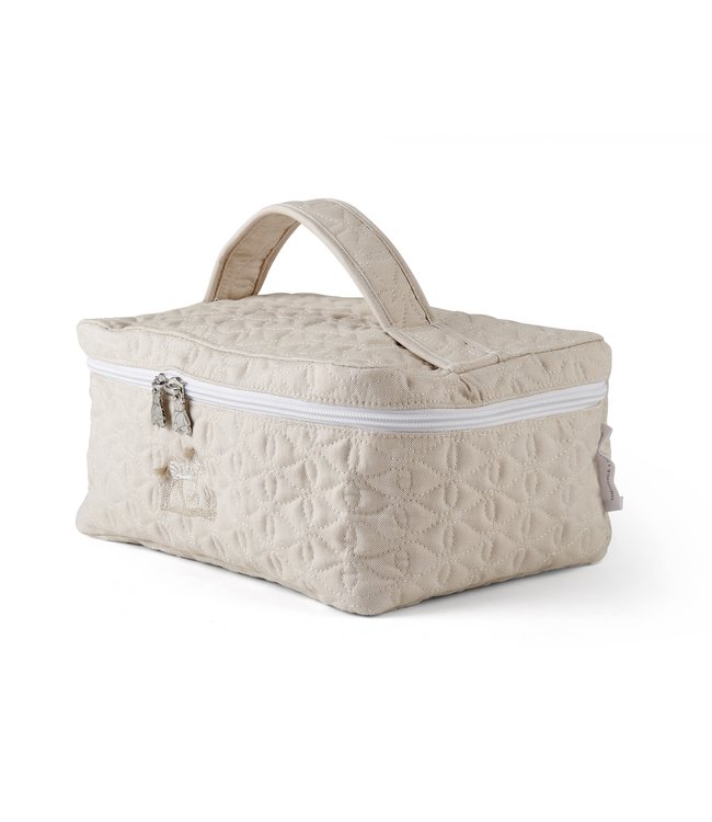 Theophile & Patachou Theophile & Patachou - Toilettas met 1 handvat - Gewatteerd Camel Safari