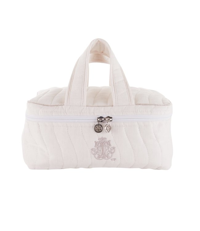 Theophile & Patachou Theophile & Patachou - Toilettas met 2 handvatten - Gewatteerd Zand