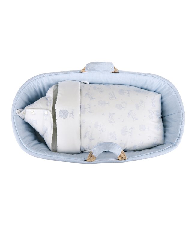 Theophile & Patachou Theophile & Patachou - Voetenzak Lichtblauw geprint