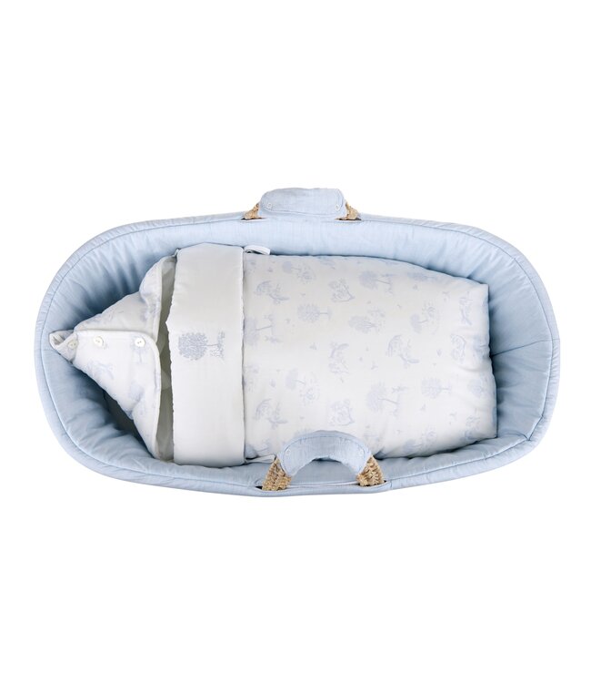 Theophile & Patachou Theophile & Patachou - Voetenzak Lichtblauw geprint