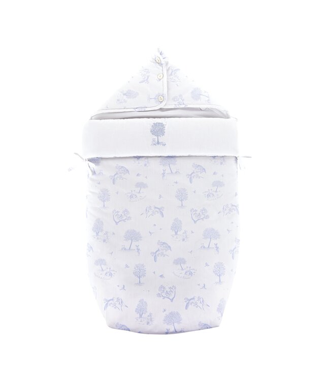 Theophile & Patachou Theophile & Patachou - Voetenzak Lichtblauw geprint