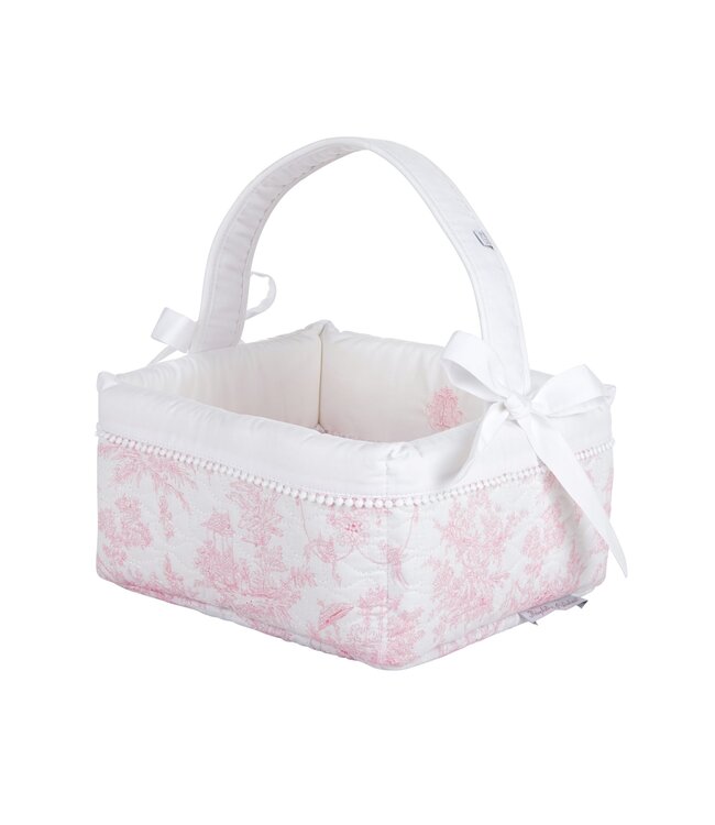 Theophile & Patachou Theophile & Patachou - Verzorgingsmand - Gewatteerd Roze geprint